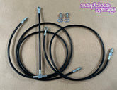 1996-2000 Toyota Chaser Mark II Cresta Suspicious Garage Steel Braided ABS Elimination Kit for RHD JZX100(Single Port Rear)